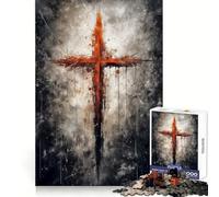 Puzzle Croix-Rouge de Jésus 1000 pièces pour Adultes Think Smart Toy Family Joy Découpe précise Pièce d'art (50x75cm)