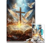Puzzle Cross Dove 1000 pièces pour Adultes et Adolescents, Jeu Stimulant et Familial, idéal comme Cadeau pour Toute la Famille (50x75cm)