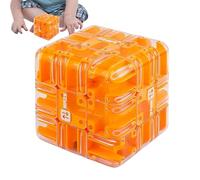 Puzzle Cube - 3,35 Pouces Brain Teaser 3D Labyrinth Game for Focus Training, Manduly Toy avec Une Piste de Labyrinthe Difficile, Un Cube sensoriel pour, Adolescents, écoles d'âge p