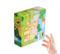 Puzzle cube 3D en bois | Jouet préscolaire - Entraînement de la mémoire - Jeu de puzzle pour filles garçons maison école salle de hambre d'enfant lieu d'apprentissage salle de jeux