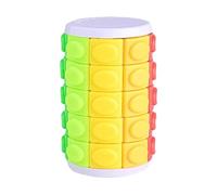 Puzzle Cube - Cube magique portable, jeu de réflexion créatif avec forme de tour, jouet éducatif rotatif, puzzle logique de décompression, jouet éducatif pour , et adultes