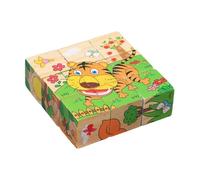 Puzzle cube en bois 3D éducatif interactif | Casse-tête éducatif pour maison, école, chambre d'enfant, anniversaire, voyage, étude, salle de nfance