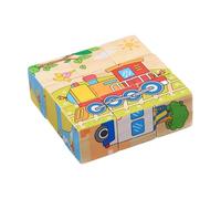 Puzzle Cube en bois - Jeu éducatif interactif - Puzzle en bois - Cadeau Maison École Chambre Anniversaire Fête Étude Loisirs Asile