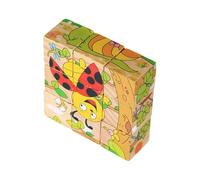 Puzzle cube en bois | Jouet préscolaire - Jeu de puzzle interactif - pour, maternelle, crèche, école, chambre d'enfant, salle de jeux, anniversaire, Noël