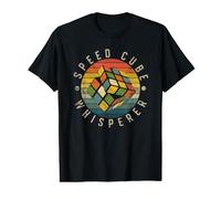 Puzzle Cube Whisperer Vintage Speed Cubing Youth Maths T-Shirt Graphique avec Valeur
