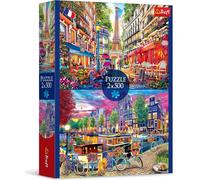 PUZZLE CUBES 2x500 Capitales européennes 37496