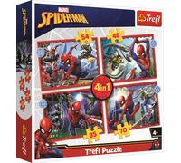 PUZZLE CUBES 4en1 Spiderman Héroïque 34384
