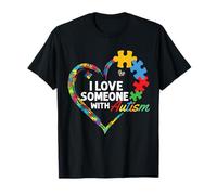 Puzzle cœur I Love Someone with Autism T-Shirt