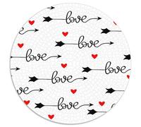 Puzzle cœurs fléchés 1000 pièces Round Je t’Aime Puzzles créatifs pour Jeu Familial et idée Cadeau d’Anniversaire pour Amis 1000 pièces (67,5x67,5 cm)