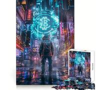 Puzzle CyberCity BTC Crypto 1000 pièces pour Adolescents Un Passe-Temps idéal pour stimuler la réflexion et se détendre,avec des Bords précis Cadeau de Noël idéal (38x26cm)