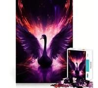 Puzzle Cygne de Feu Violet 1000 Pièces pour Adultes Jeu Intelligent Activité à Domicile Découpe Précise Décoration Murale (50x75cm)