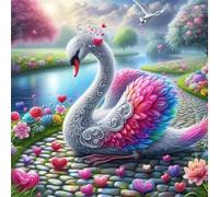 Puzzle Cygne Galet de 120 Pièces pour Adultes, Puzzles 120 pièces Adultes, Jigsaw Puzzle d'art pour Défi, Puzzles Coloré à Faire soi-même pour la Décoration de la Maison
