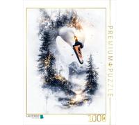 Puzzle · Cygne majestueux | 1000 pièces · Format assemblé 64 × 48 cm · CALVENDO Puzzle