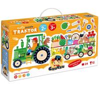 Moto puzzle Traktor dla dzieci 2 3 BRIGHT JUNIOR MEDIA