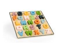 Puzzle d alphabet en Bois majuscules Jaune G