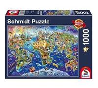 Schmidt-Spiele Puzzle Découvre notre monde 1000 pièces