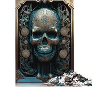 Puzzle da 1000 pièces Skull Machine Gold III per adulti, Puzzle pour adulti et adolescenti, Regali di Natale per adulti dai 14 Anni in su, 38 x 26 cm/1000 pièces
