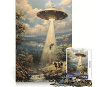 Puzzle d'adolescents enlevés par des extraterrestres, 1000 pièces, Sharp Recall, Serene Activity, Uniform Cut, Joyeux Noël (50x75cm)