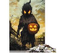Puzzle d'affiches d'halloween Personnalisable, en Carton 100% recyclé, pour Adultes et Adolescents, Cadeau Unique, 1 000 pièces (75 x 50 cm)
