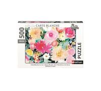 Puzzle Dahlias et roses Marie Boudon Collection Carte blanche 500 pièces
