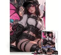 Puzzle d'anges Cyberpunk Anime pour Adolescents, 1000 pièces, Concentration mentale, détente, (38x52cm)