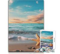 Puzzle d'animaux de Plage et d'étoiles de mer pour Adolescents, 1000 pièces, Jeu éducatif et ludique, Une Excellente idée Cadeau Dimensions:50x75cm