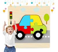 Puzzle d'animaux en bois pour tout-petits, puzzle éducatif en bois pour