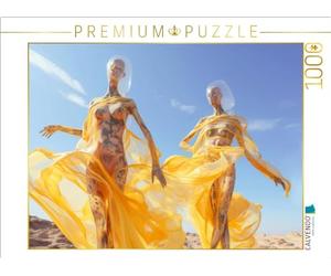 Puzzle · Danseurs au Style surréaliste | Des danseurs impressionnants dans le désert · 1000 pièces · Format assemblé 64 × 48 cm · CALVENDO Puzzle