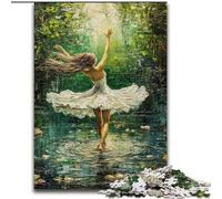 Puzzle Danseuse de Ballet 1000 pièces pour Adultes, Jouets éducatifs, Jeux Anti-Stress, Cadeaux d'anniversaire Uniques 50x75cm