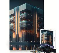 Puzzle d'architecture Urbaine pour Adultes, 1000 pièces, pour stimuler l'agilité cérébrale, Facile à apprécier, Assemblage sécurisé, pour Noël (50x75cm)