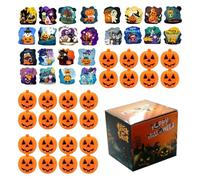 Puzzle d'art d'Halloween,Puzzle d'art d'Halloween | Paquet de 24 puzzles d'horreur - Jouets de développement d'Halloween, Puzzles de sorcière de citrouille fantôme pour Reco