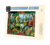 Puzzle d'art en bois 650 pièces Michèle Wilson : Perruche et Amazone - Thomas aille Unique Coloris Unique