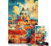 Puzzle d'art viennois pour Adolescents,1000 pièces,Jeu Stimulant l'esprit,Assemblage Solide et sécurisé,activité de Partage en Famille (38x26cm)