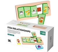 Puzzle d'association éducatif,Jouet Interactif d'apprentissage pour | Jeu de Puzzle et d'Association | pour Filles et, à la Maison, en Classe, à l'École, pour Fêtes et