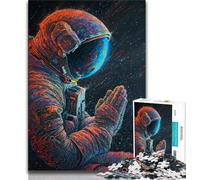 Puzzle d'astronaute en prière pour Adultes et Adolescents, Jouet éducatif et décompressant, Cadeau du Père Noël Secret 50x75cm