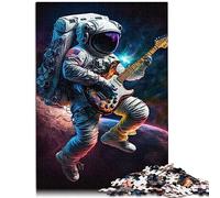 Puzzle d'astronaute Jouant de la Guitare, 1000 pièces, pour Adultes, en Bois, Cadeaux de noël et d'anniversaire, 50x75cm