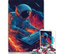 Puzzle d'astronaute Jouant de la Musique pour Adolescents, 1000 pièces, Jouet éducatif intellectuel décompressant, Cadeau du Père Noël Secret 50x75cm