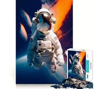 Puzzle d'astronaute Marchant dans l'espace pour Adolescents, 1000 pièces, renforce la mémoire, Anti-Stress, Bords Lisses, Cadeau de Noël 38x52cm