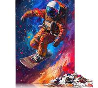 Puzzle d'astronaute Snowboard, Jeux familiaux stimulants, Puzzle en Carton 100% recyclé pour Adultes et Enfants, Cadeau d'anniversaire, 1000 pièces (75 x 50 cm)