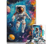 Puzzle d'astronautes spatiaux 1000 pièces pour Adultes et Adolescents, Anti-Stress, défi Difficile, renforce l'amour Entre Couples (38x26cm)