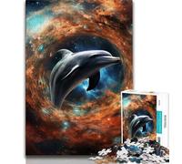 Puzzle Dauphin Animal Fantastique 1000 Pièces pour Adultes et Adolescents, Jeu de Réveil Idéal comme Cadeau pour Toute la Famille (38x26cm)