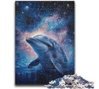 Puzzle Dauphin Cosmique 1000 pièces pour Adultes et Adolescents, Jouet éducatif et éducatif, idéal comme Cadeau pour Toute la Famille (50x75cm)