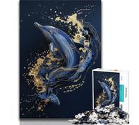 Puzzle Dauphin Fantastique pour Adultes 1000 Pièces, Jouet Éducatif et Apprentissage, Idéal comme Cadeau pour Toute la Famille 50x75cm