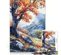 Puzzle d'automne Solitaire pour Adolescents, 1000 pièces, Jeu de logique et d'adresse, Jeu apaisant, découpe précise, (50x75cm)