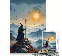 Puzzle d'automne Wizard Mountain Peak pour Adultes, 1000 pièces, Exercice Mental, détente et Relaxation, Cadeau spécial (50x75cm)