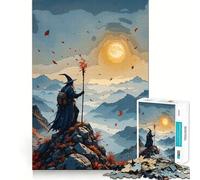 Puzzle d'automne Wizard Mountain Peak pour Adultes,1000 pièces,Jeu de réflexion et d'adresse,découpe de Haute précision,défi divertissant pour Les Loisirs (50x75cm)