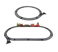 Puzzle d'aventure créative - Bâtiment de piste pour enfants - Jouet interactif avec train électrique pour enfant
