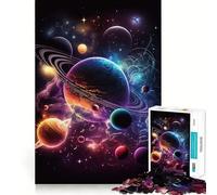Puzzle d'aventure intergalactique 1000 pièces Jeu de logique et de réflexion Découpe Experte Artisanat de qualité Exercice Mental Calme à Faire à la Maison (50x75cm)
