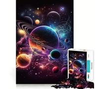 Puzzle d'aventure intergalactique 1000 pièces,Jouet cognitif Amusant,pièces Parfaitement emboîtables,Cadeau d'anniversaire,Casse-tête (38x26cm)