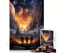 Puzzle d'aventure Spatiale pour Adultes, 1000 pièces, Casse-tête cérébral, Passe-Temps Calme, Assemblage d'image, Joli Cadeau (38x52cm)